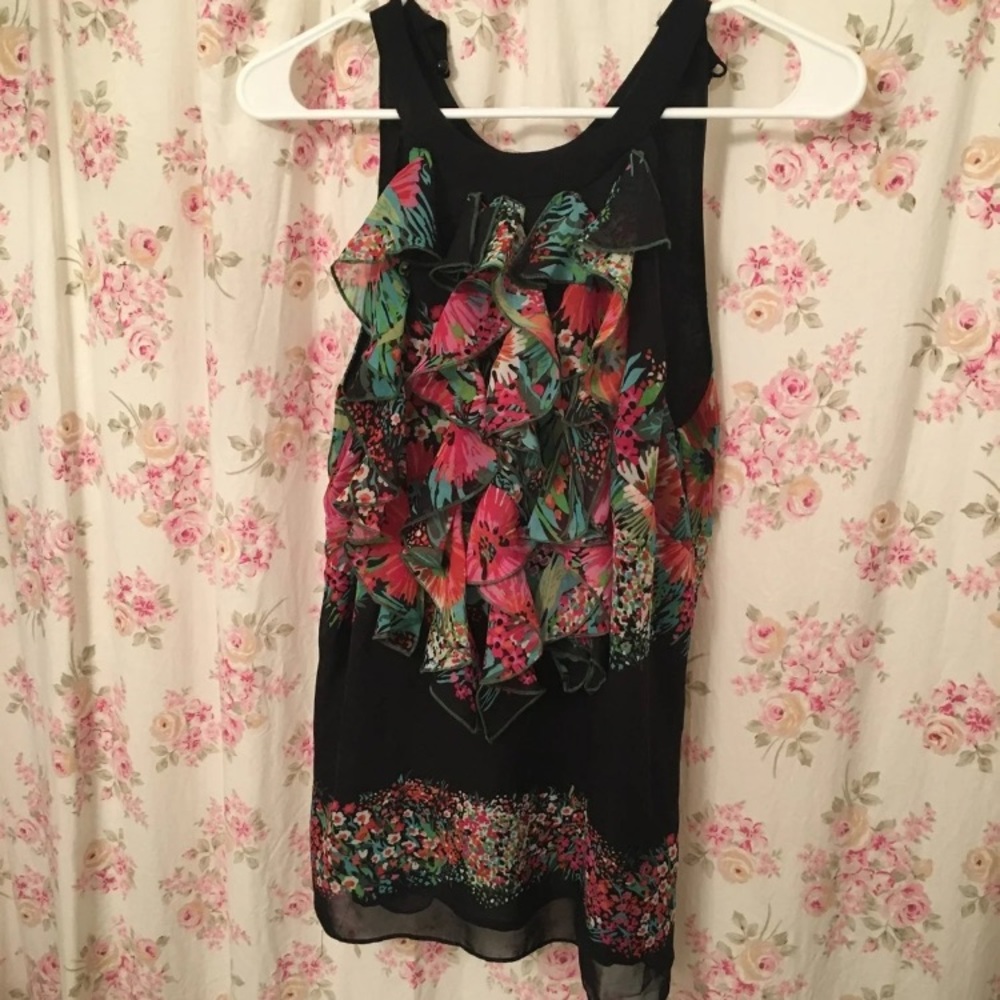 Ruffle floral top
